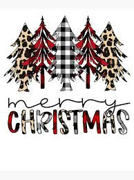 Merry Christmas Printed Trees Graphic Sweatshirt