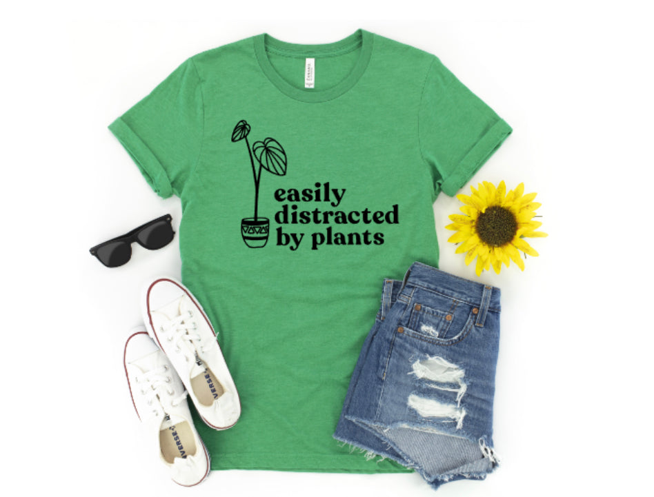 Easily distracted by Plants Graphic Tee