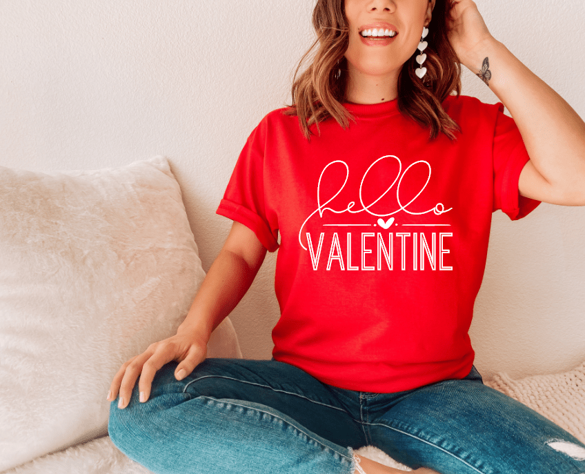 Hello Valentine Graphic Tee