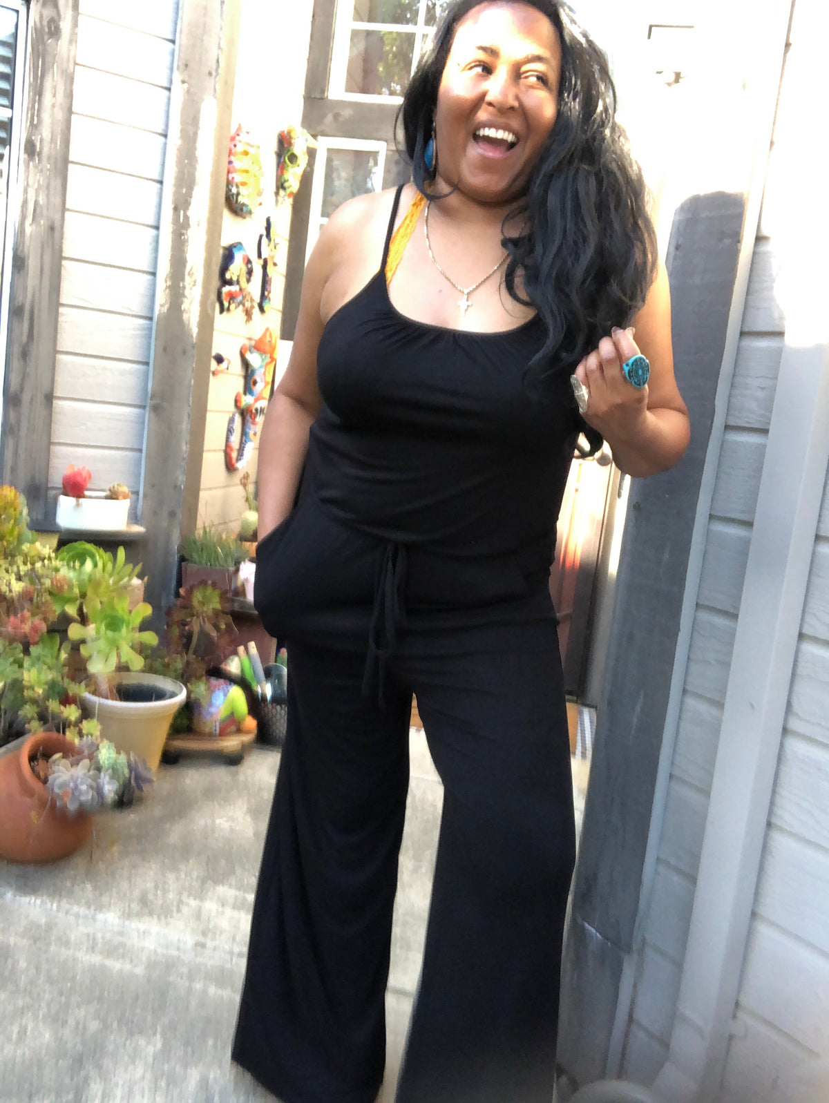 Tank Style Jumpsuit Regular and Plus Sizes