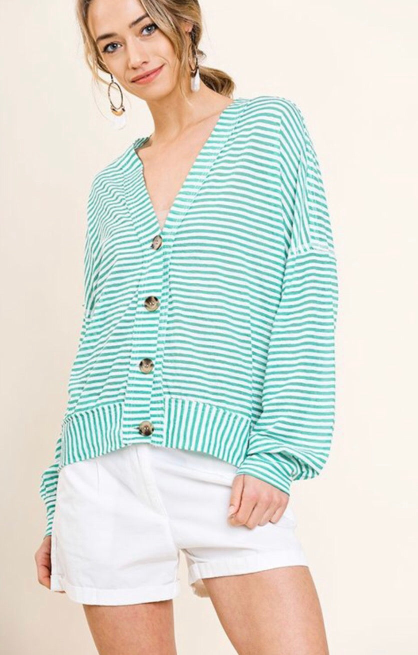 Cooper Button-Front Cardigan