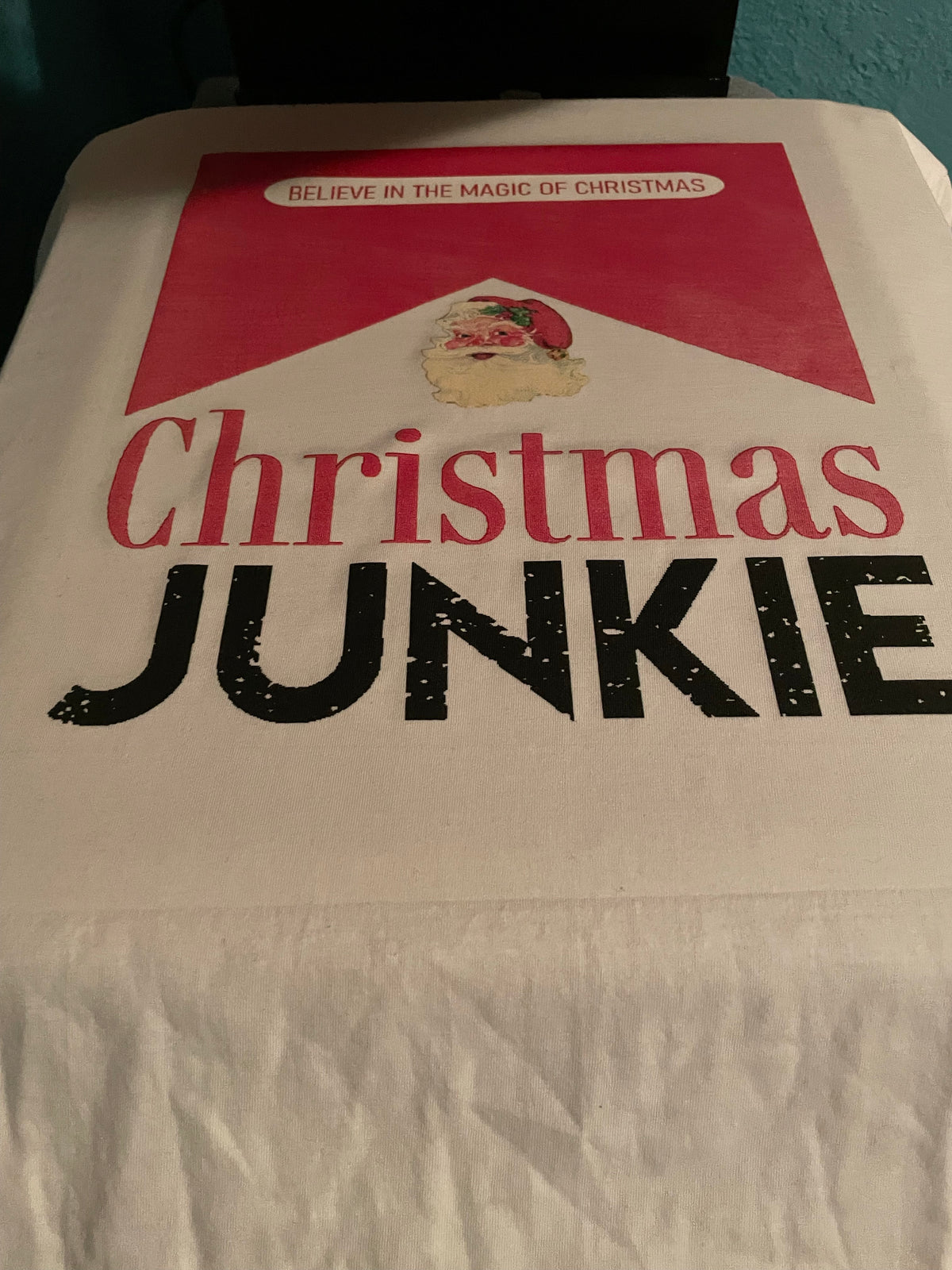 Christmas Junkie Santa Graphic Tee