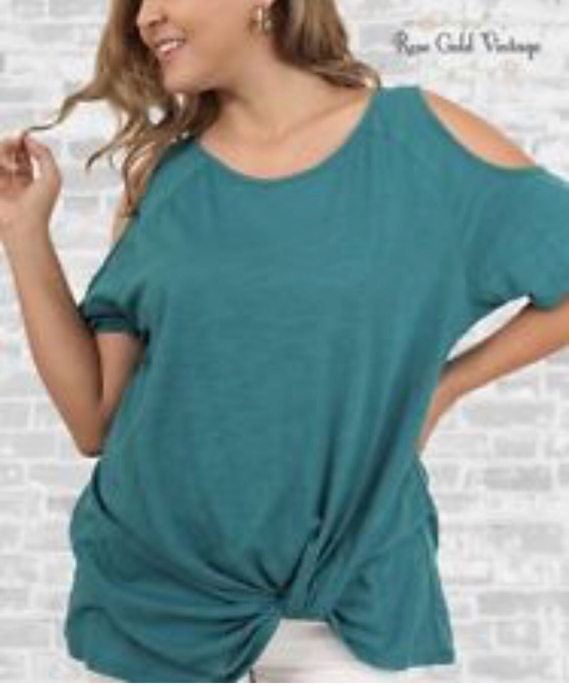 Heather Cold Shoulder Tunic