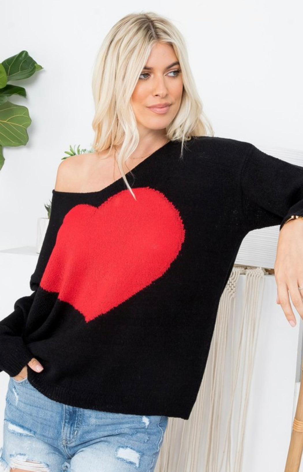 Heart Sweater Regular & Plus Sizes