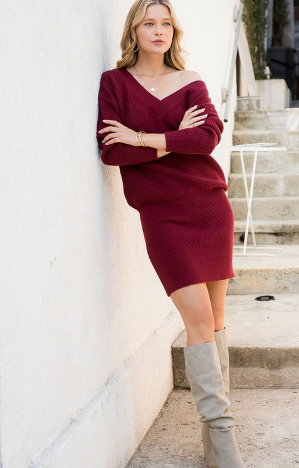 Wine & Dine Sweater Dress