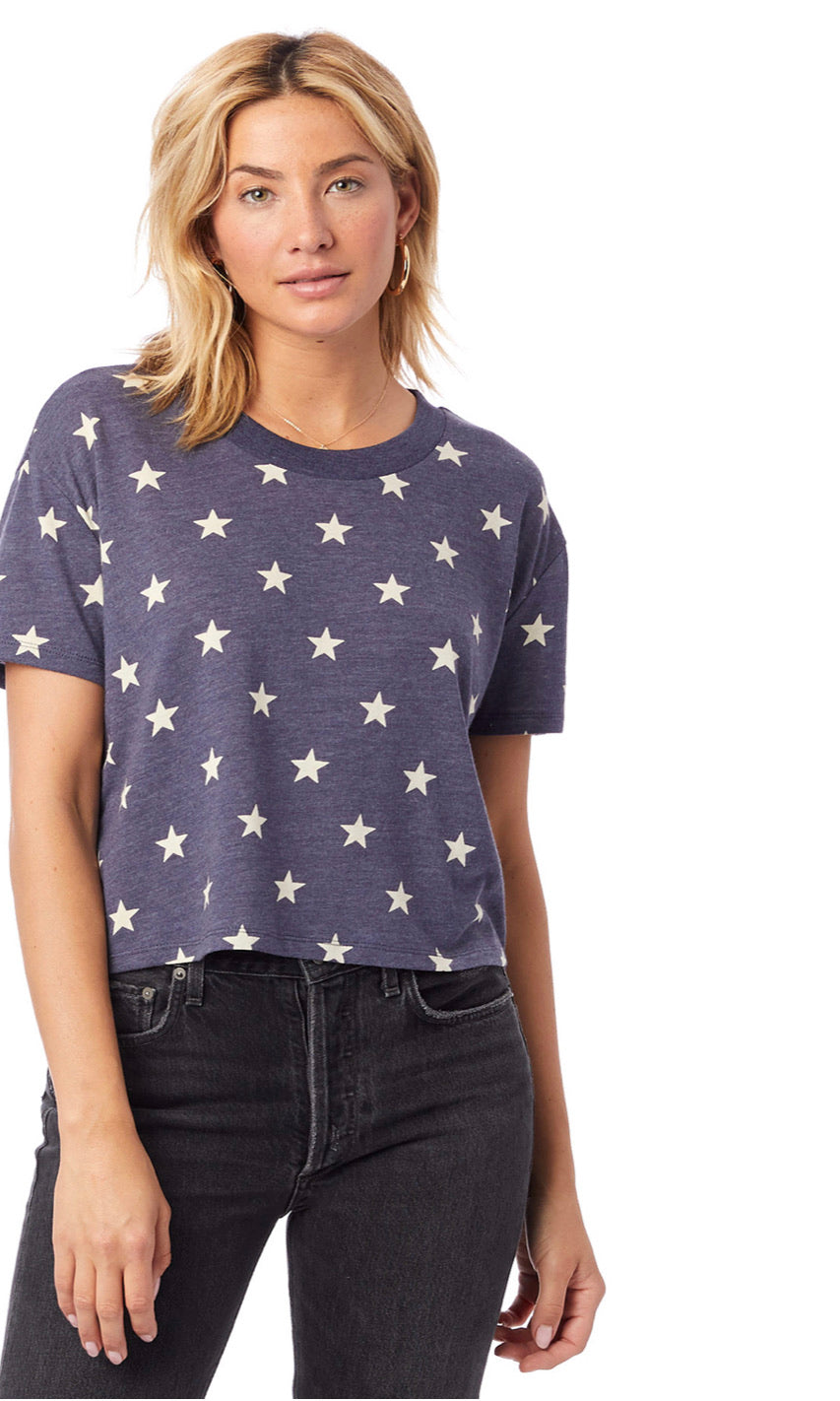 Seeing Stars Crop Tee